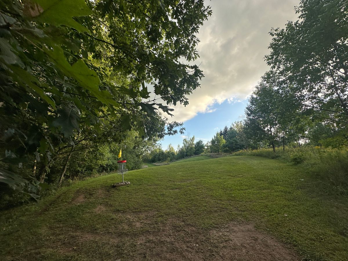 Looking back at hole 16’s green