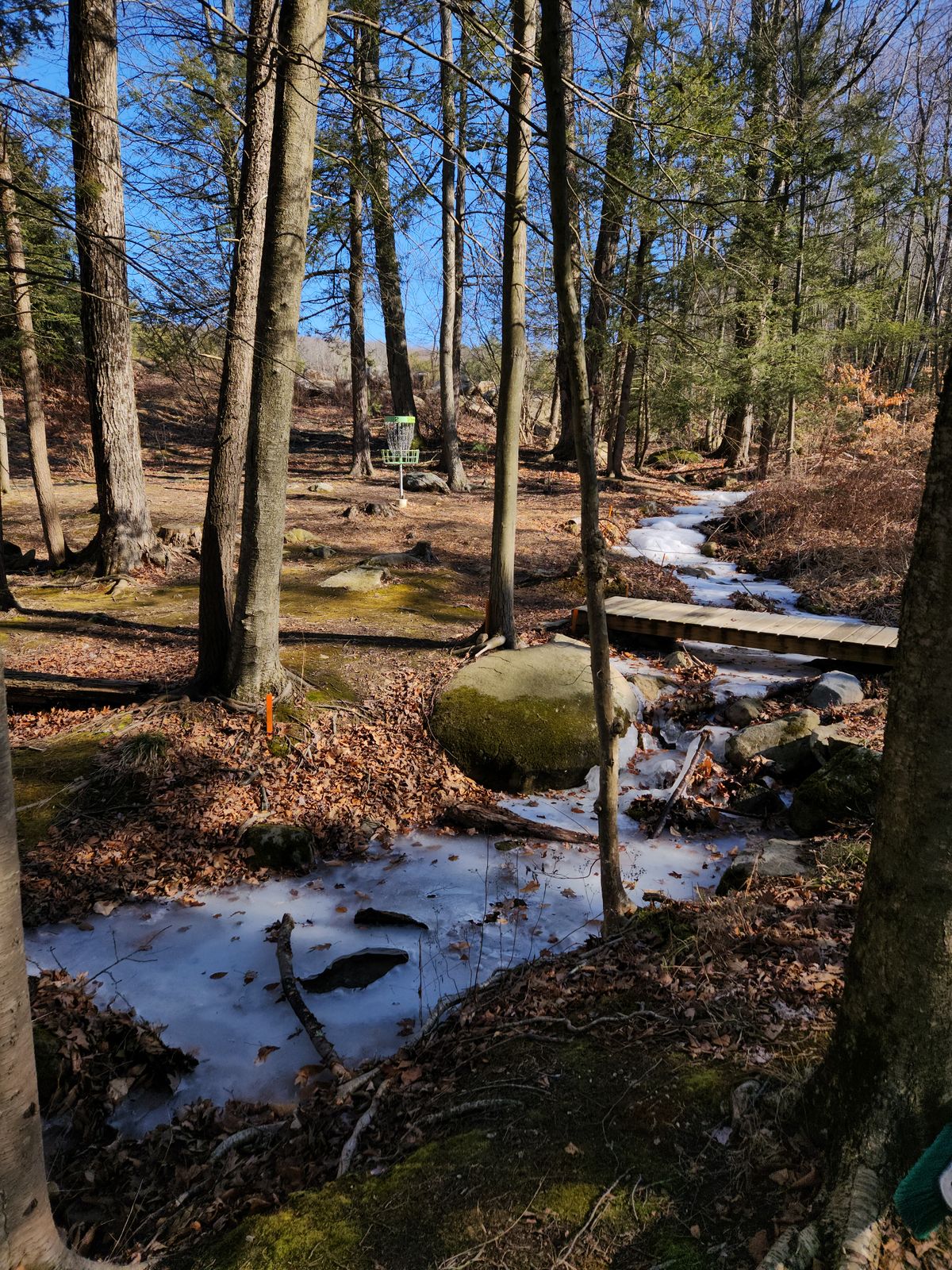 Looking back at hole 2 from 3's tee