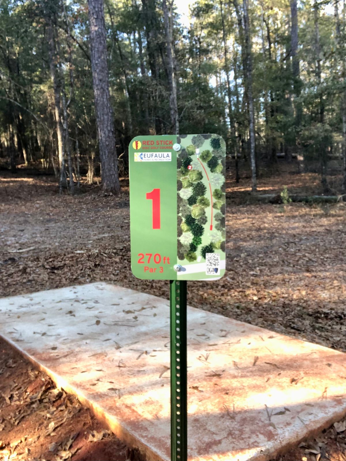 hole 1 | signage