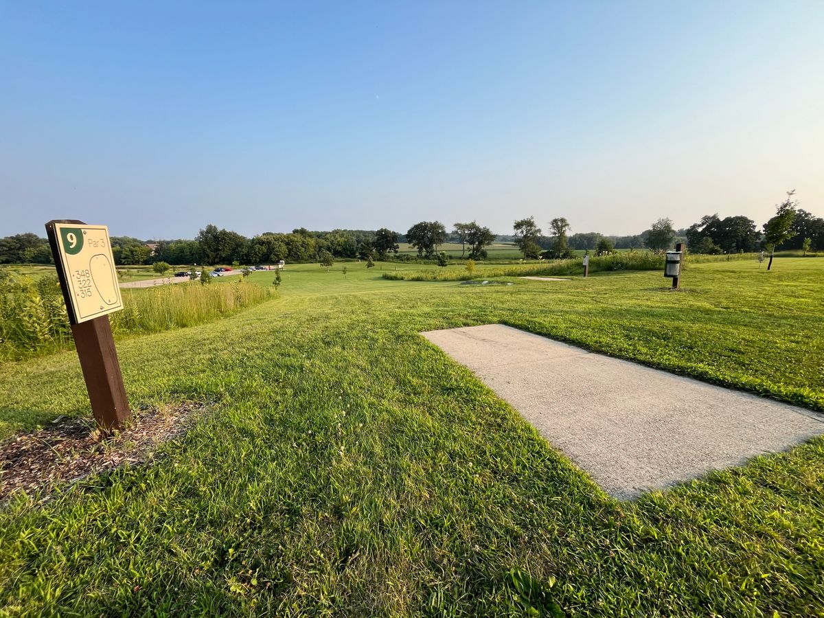 Hole 9 long tee.