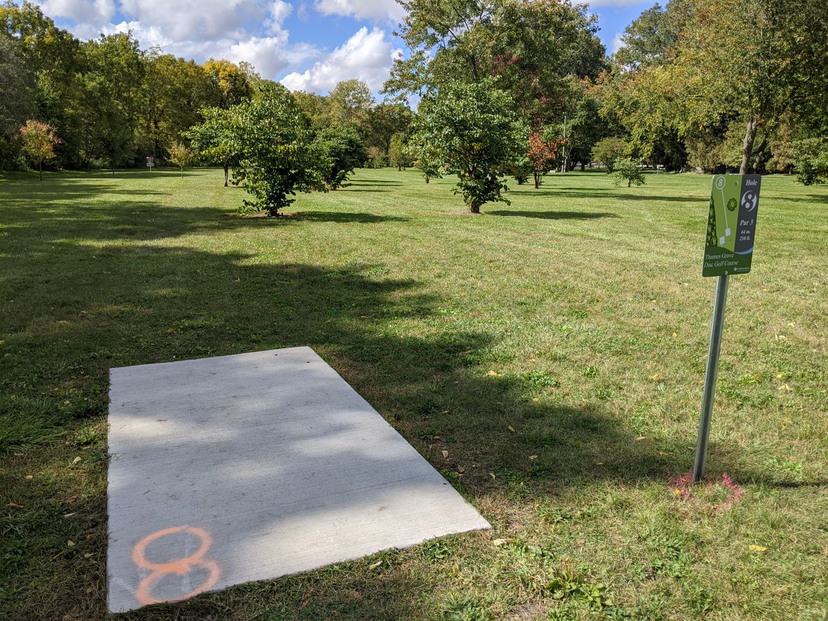 Hole 8 tee