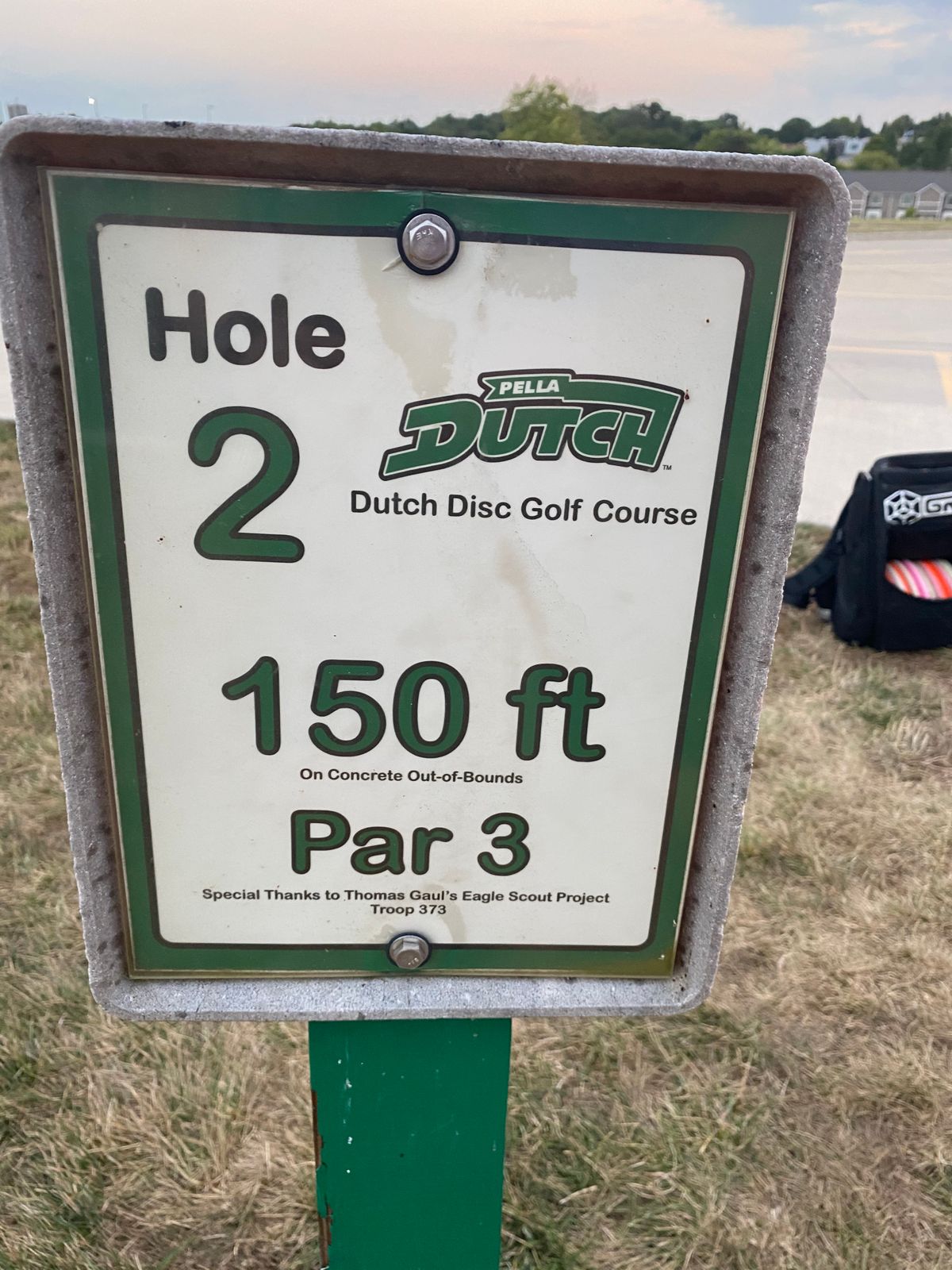 Hole 2 Sign