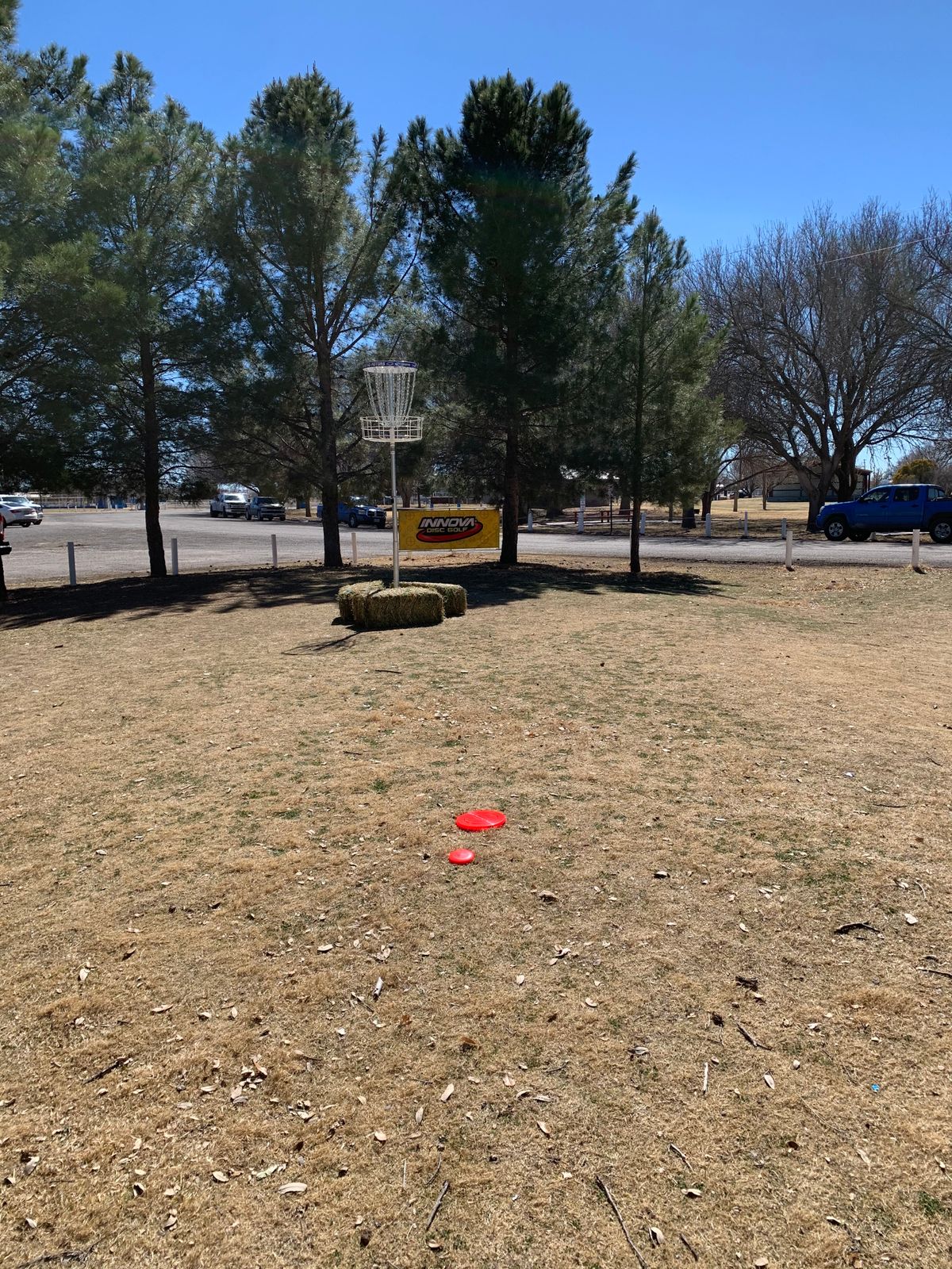 Raised basket on 15 - Flysano Fling tournament setup?