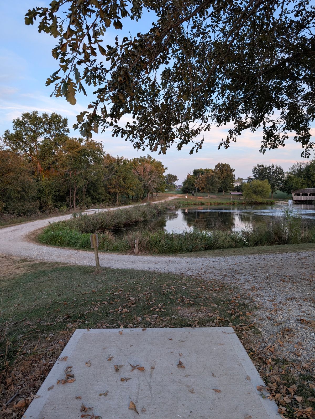 Hole #1 tee pad.