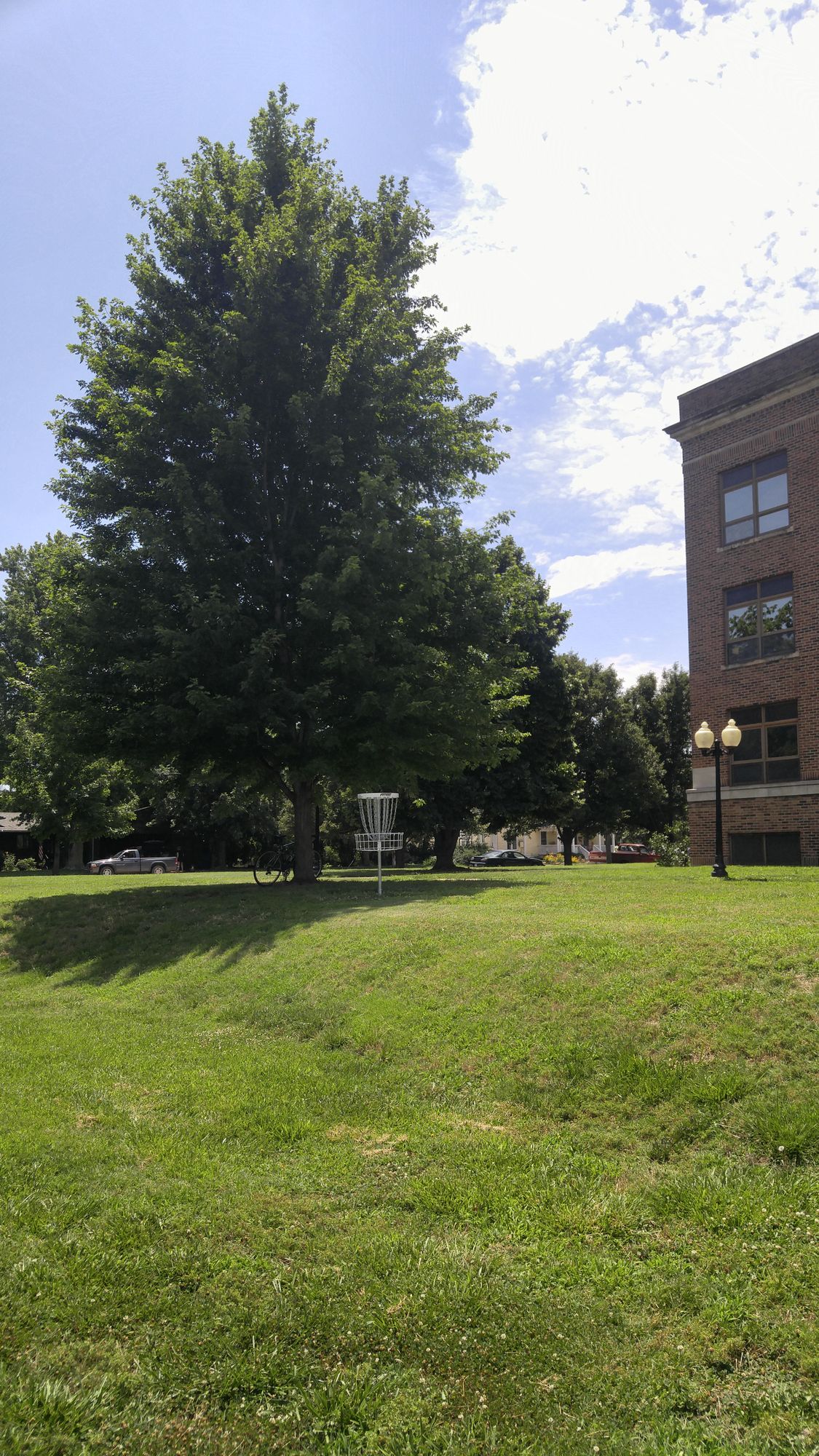 Hole 2 on the Hill at the SE corner of campus near the sunken garden.