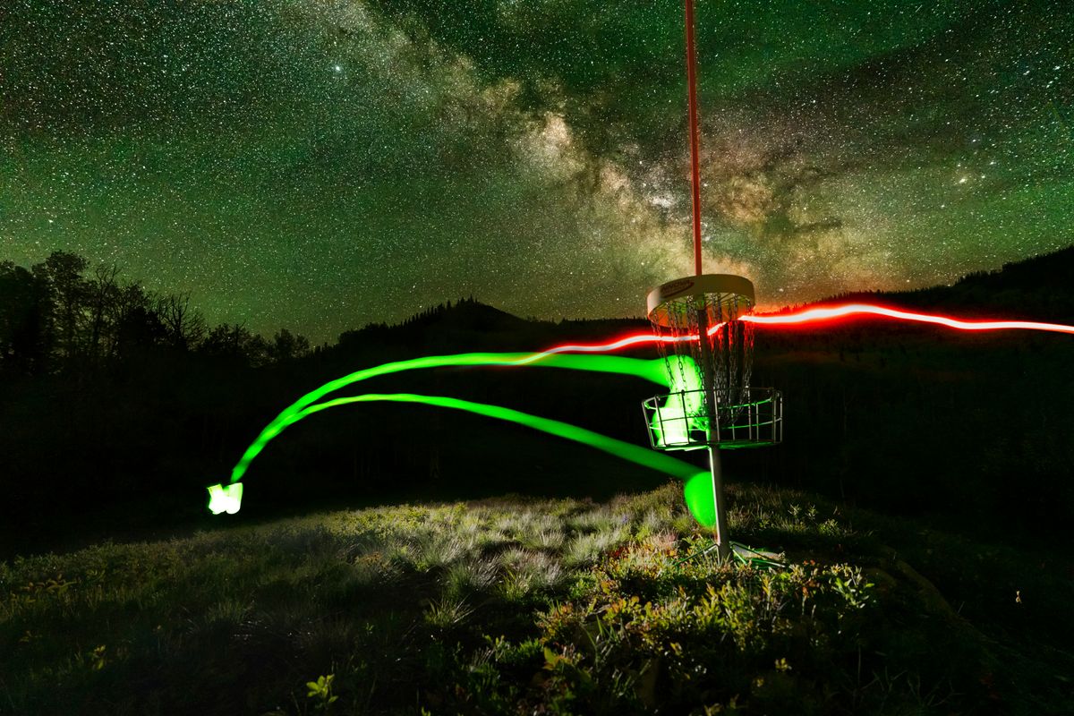 Hole 15 during a new moon using a Glow Envy and a Glow Proxy.