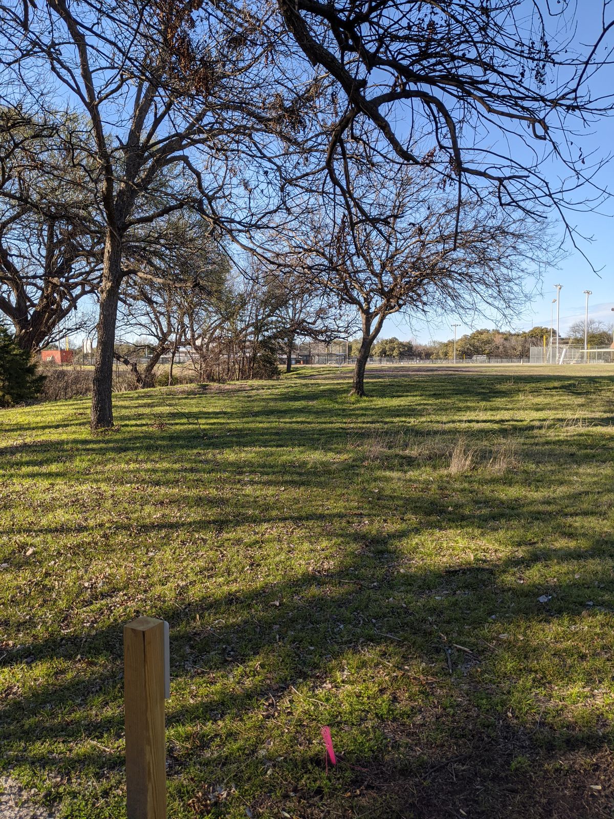 Hole 9 from the tee box