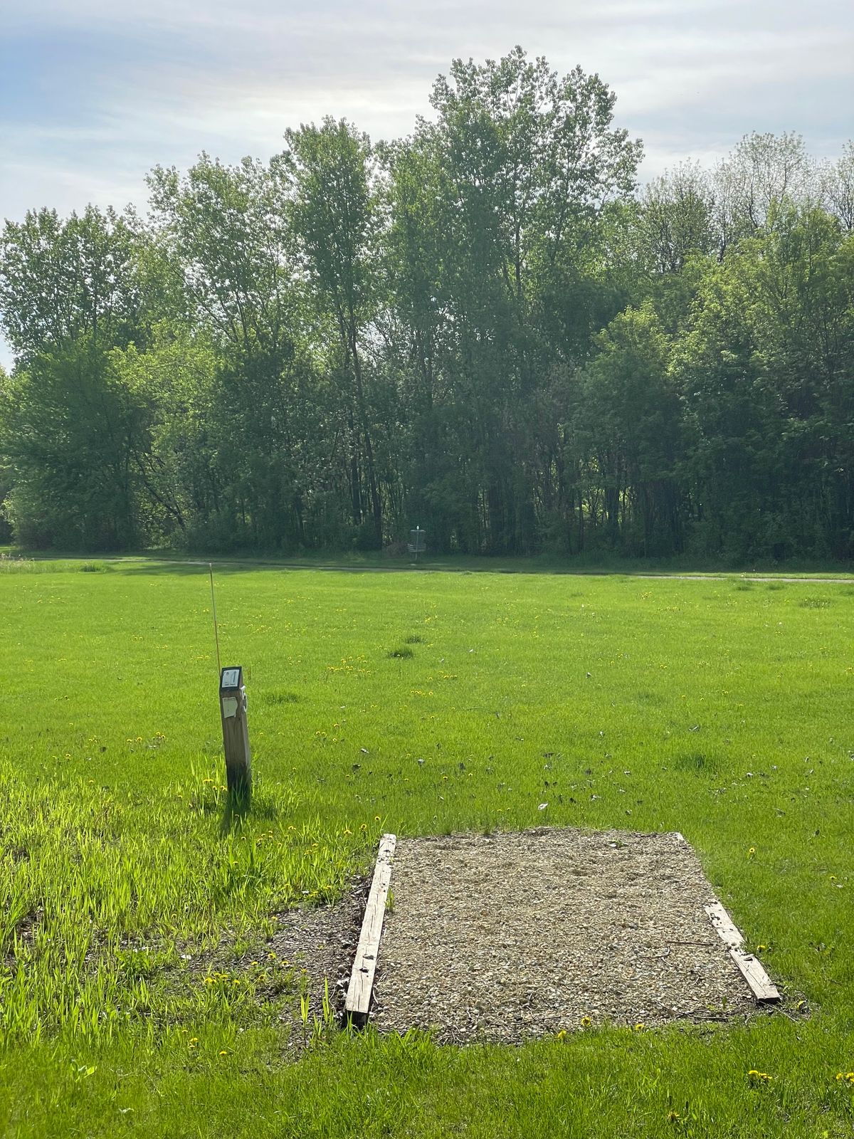 Hole 5 tee and basket (185’)