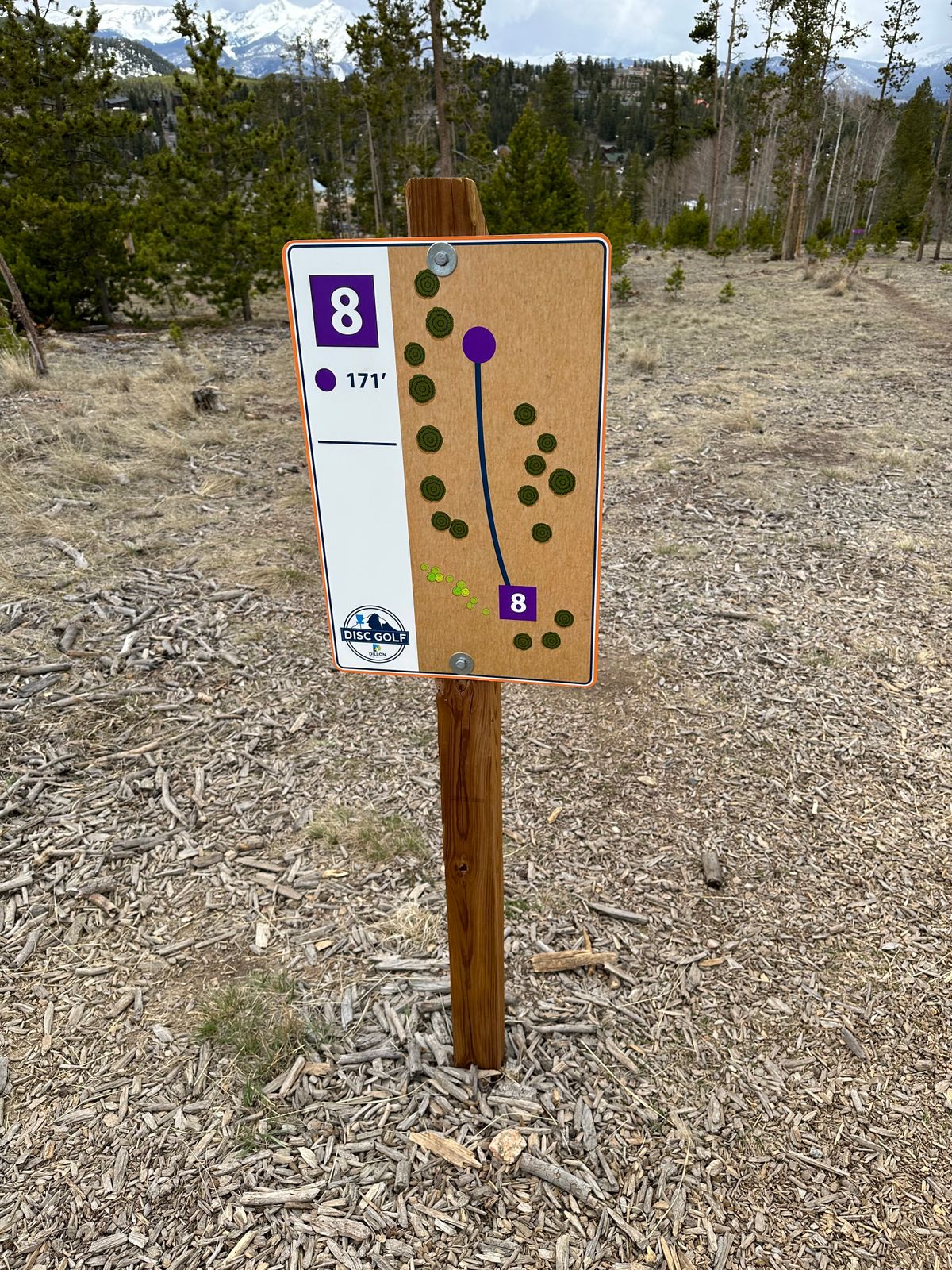 Hole 8 Tee Sign