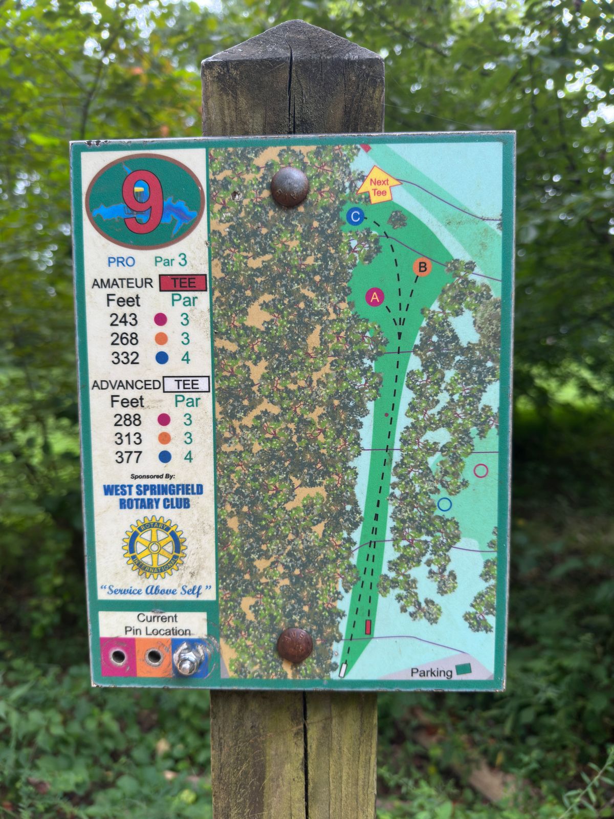 Hole 9 map