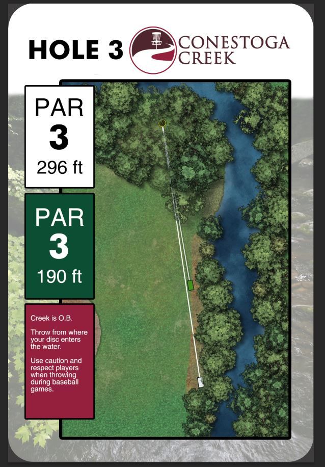 Hole 3 Tee Sign