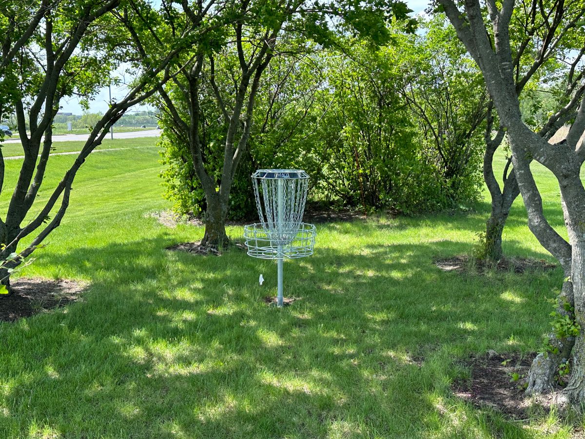 Hole 2 long pin - green
