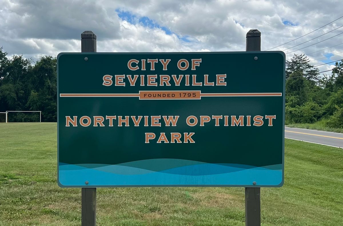 Park entrance sign