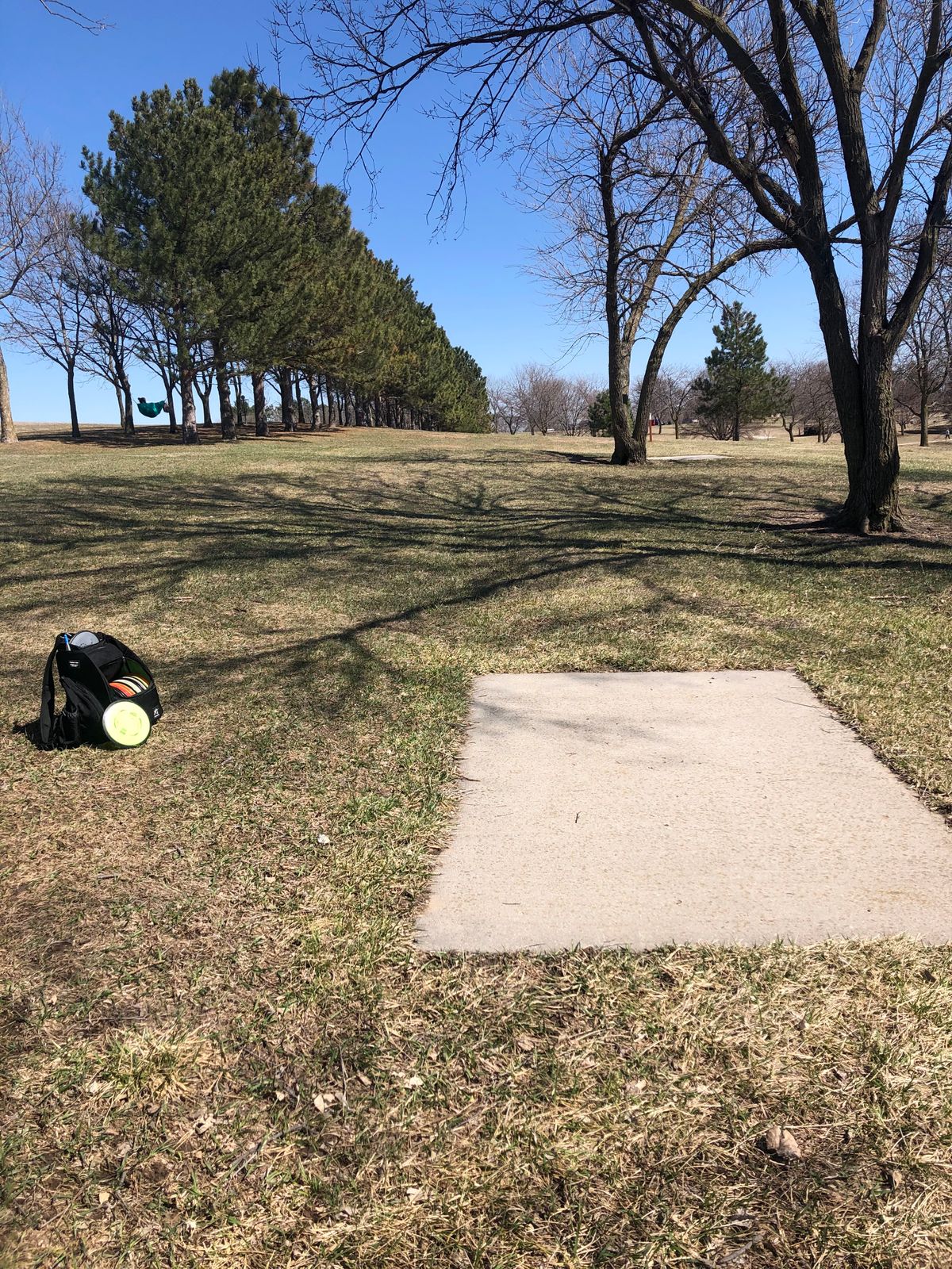 Some holes are blind. Need to be careful of other park users.