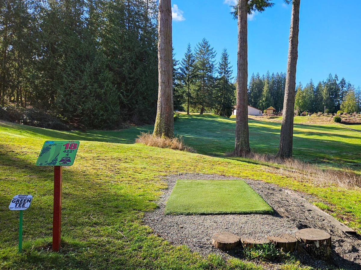 Hole 18 tee pad