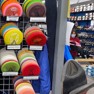 Decent selection of innova/gateway when in stock. Also sometimes has discraft  in the summer.