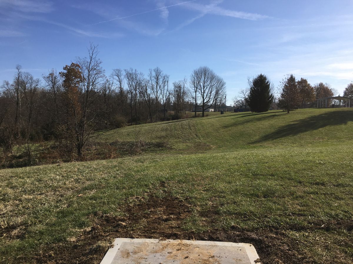Hole #18 from the tee.