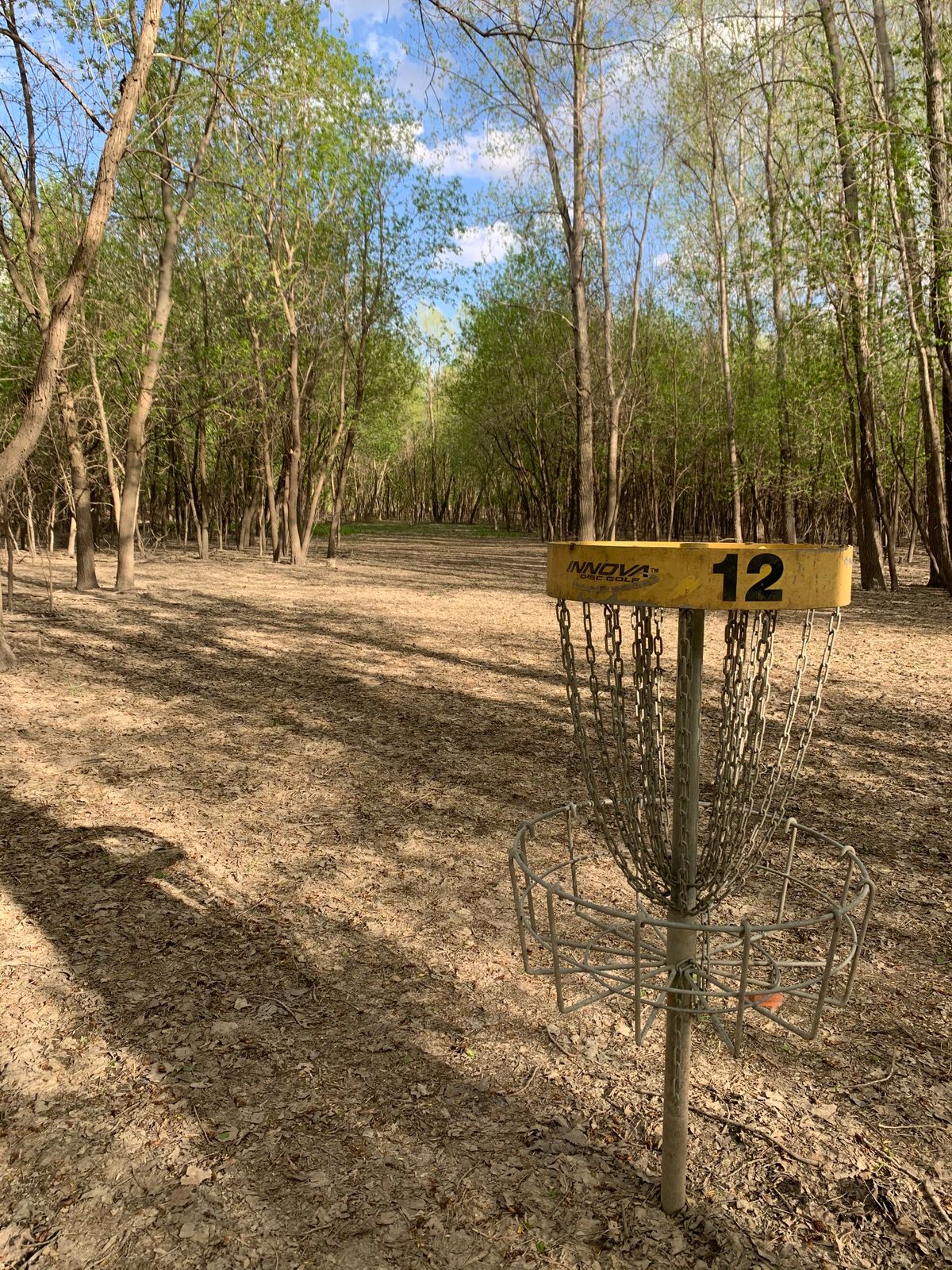 Looking back at the fairway on hole 12.