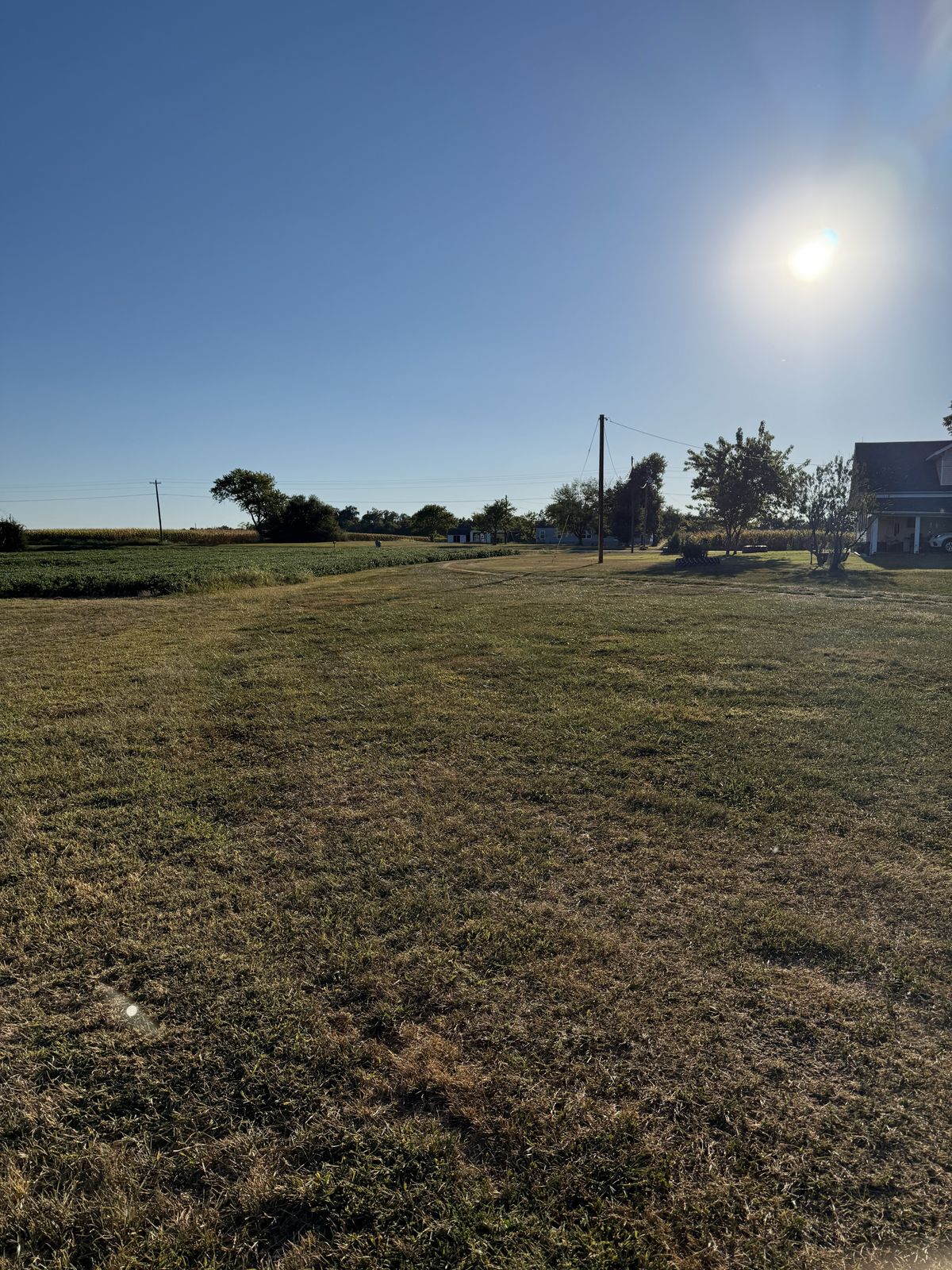 Hole 1 looking back at Blue and Red Tees from White tee box