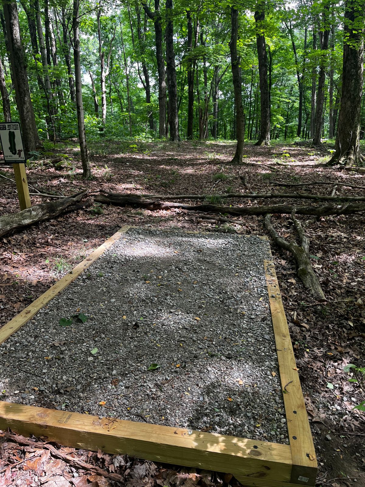 Hole 17 from tee pad