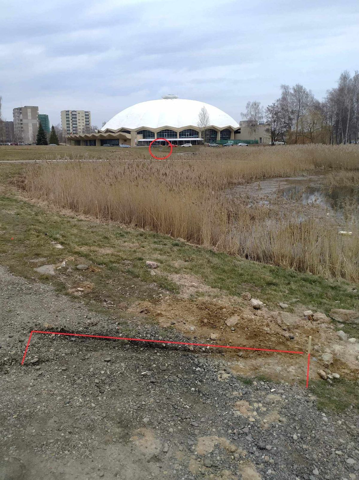 Temporary second tee