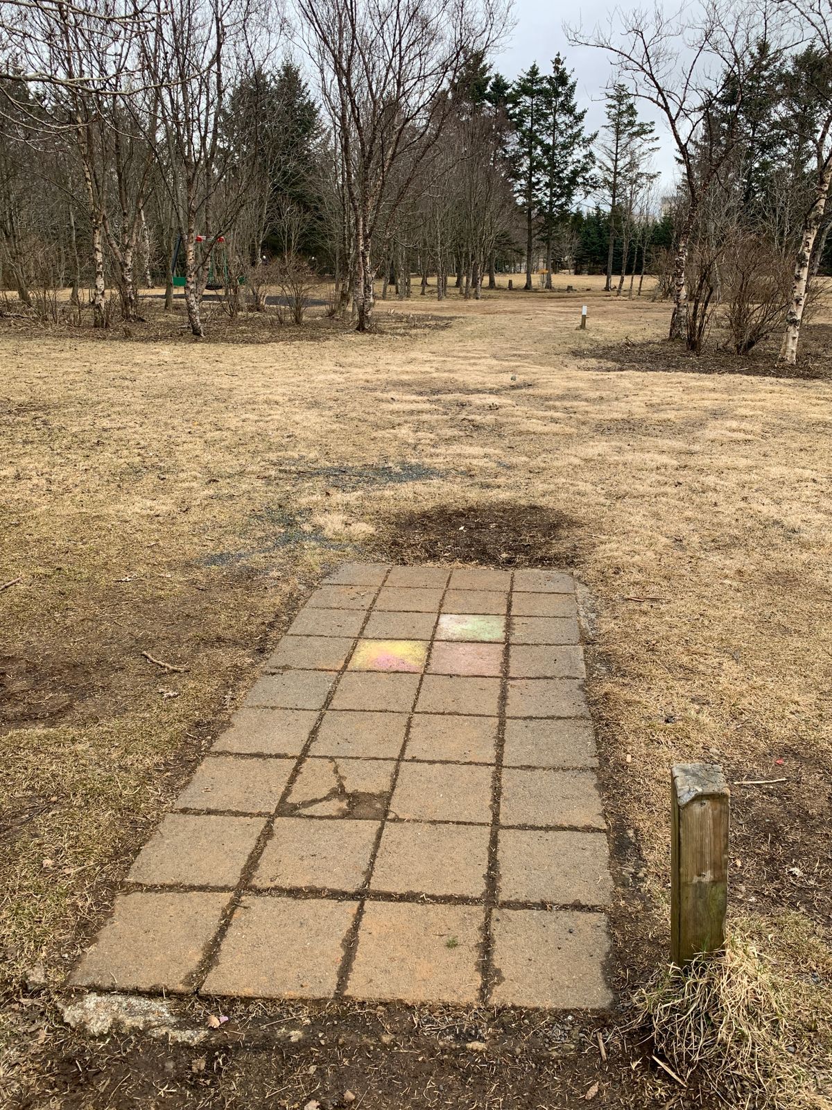 Tee pad and fairway hole 3