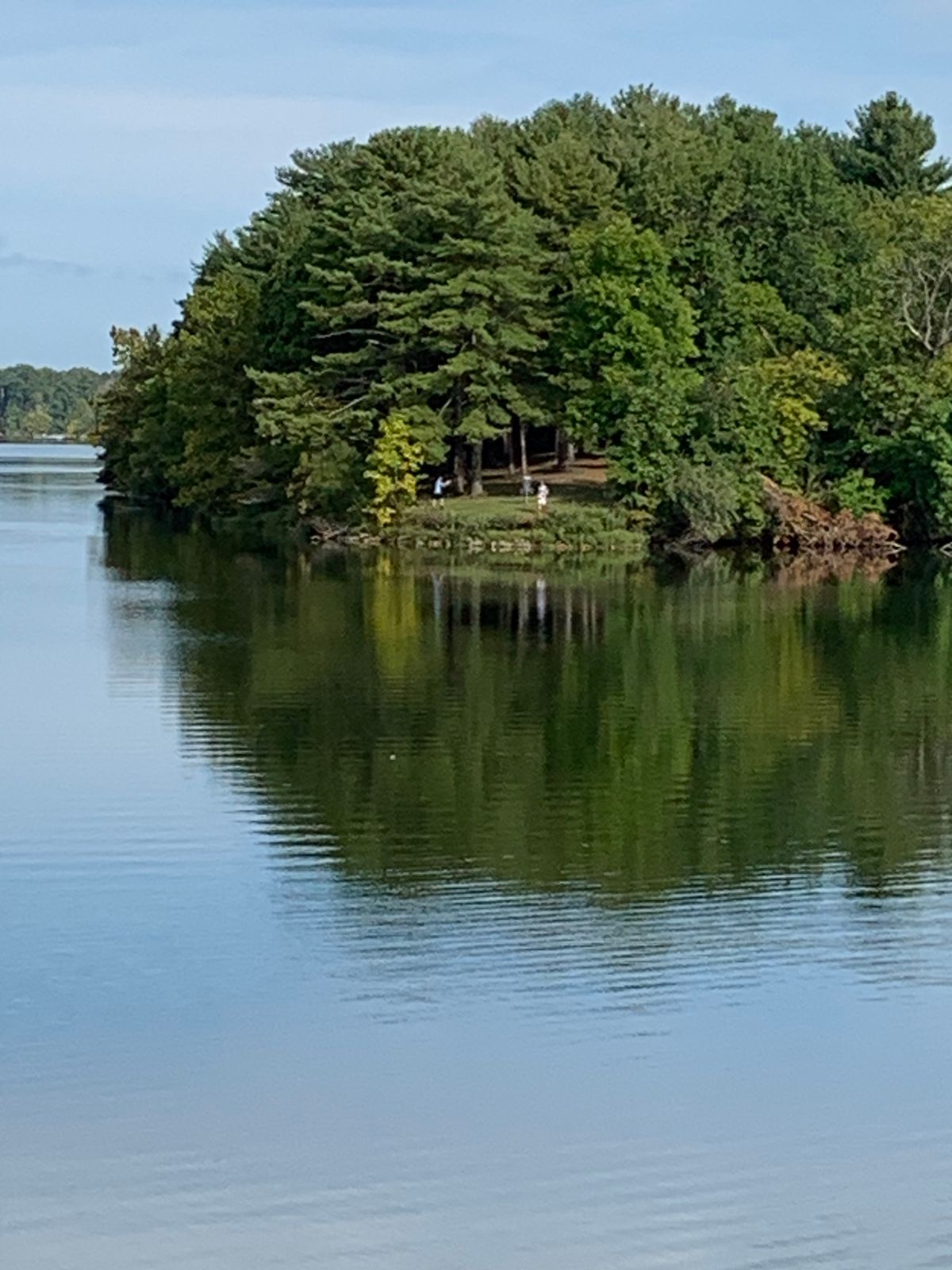 View from dam of Hole 10 C pin