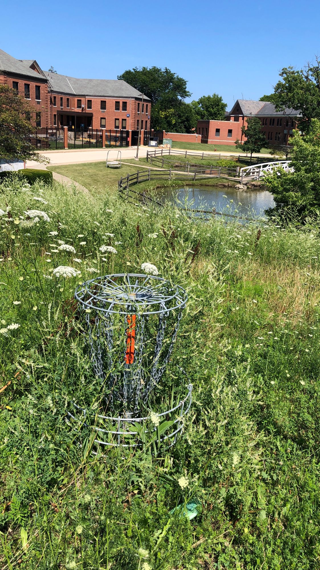 9th hole basket.