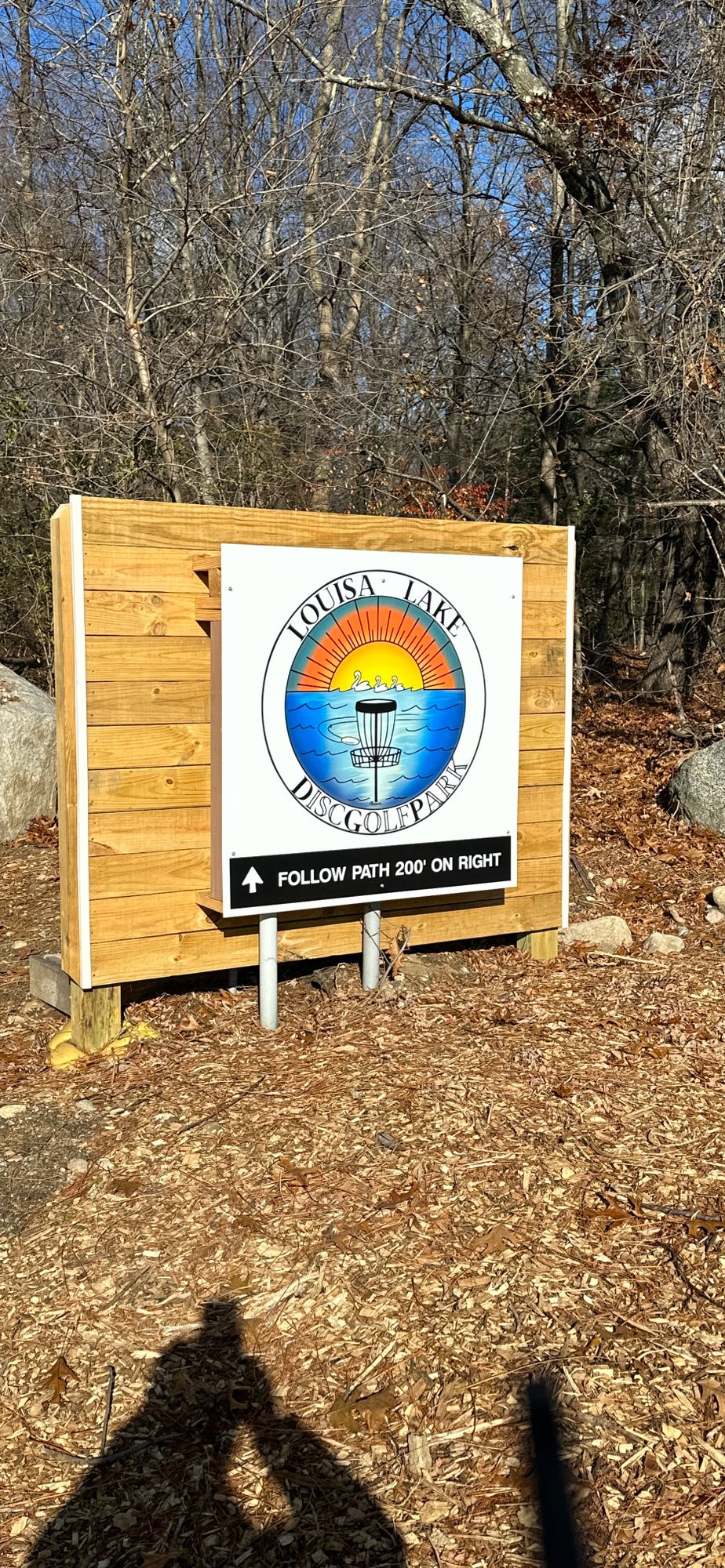 New sign at the course.
