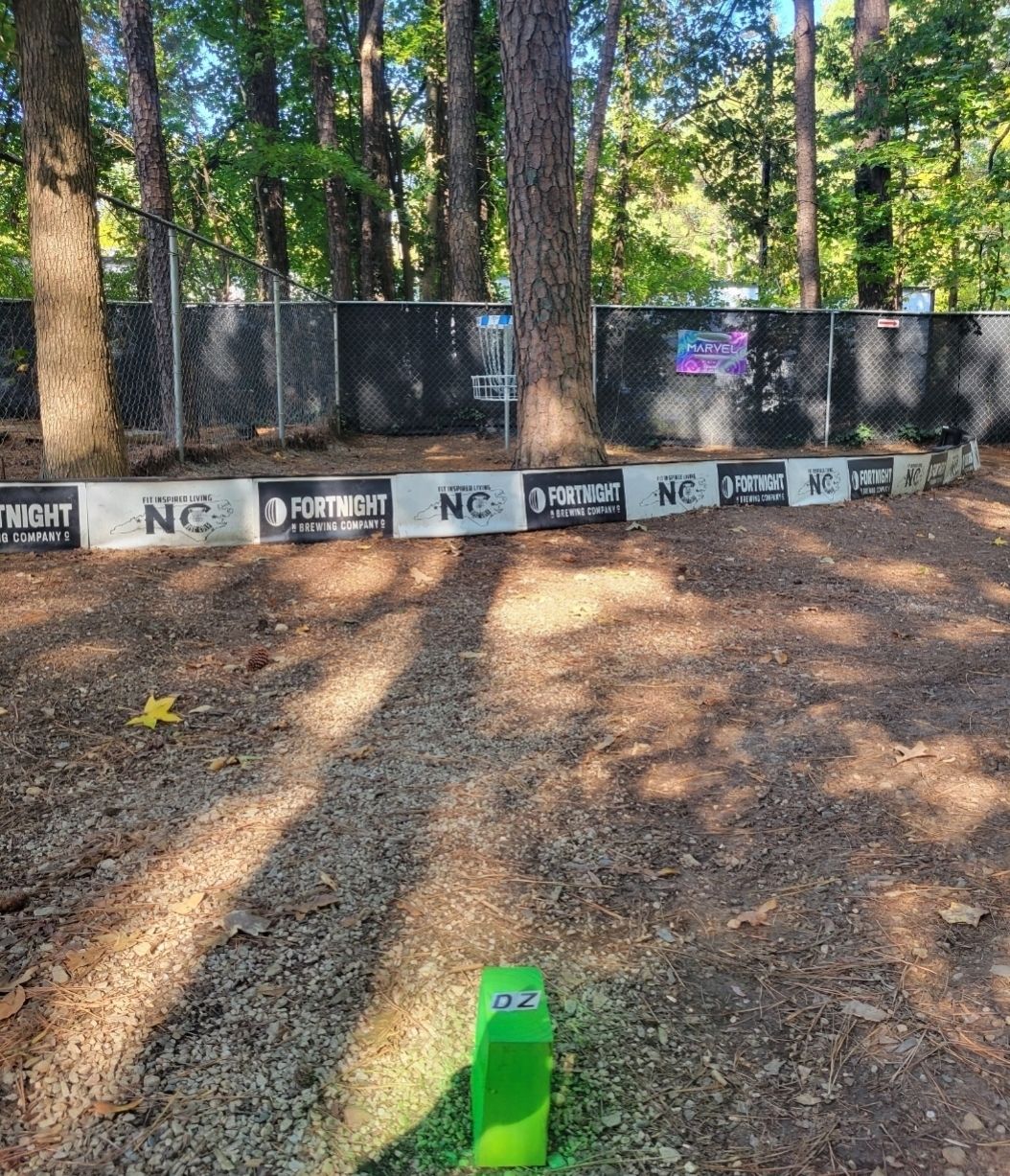 Hole 7 drop zone markers