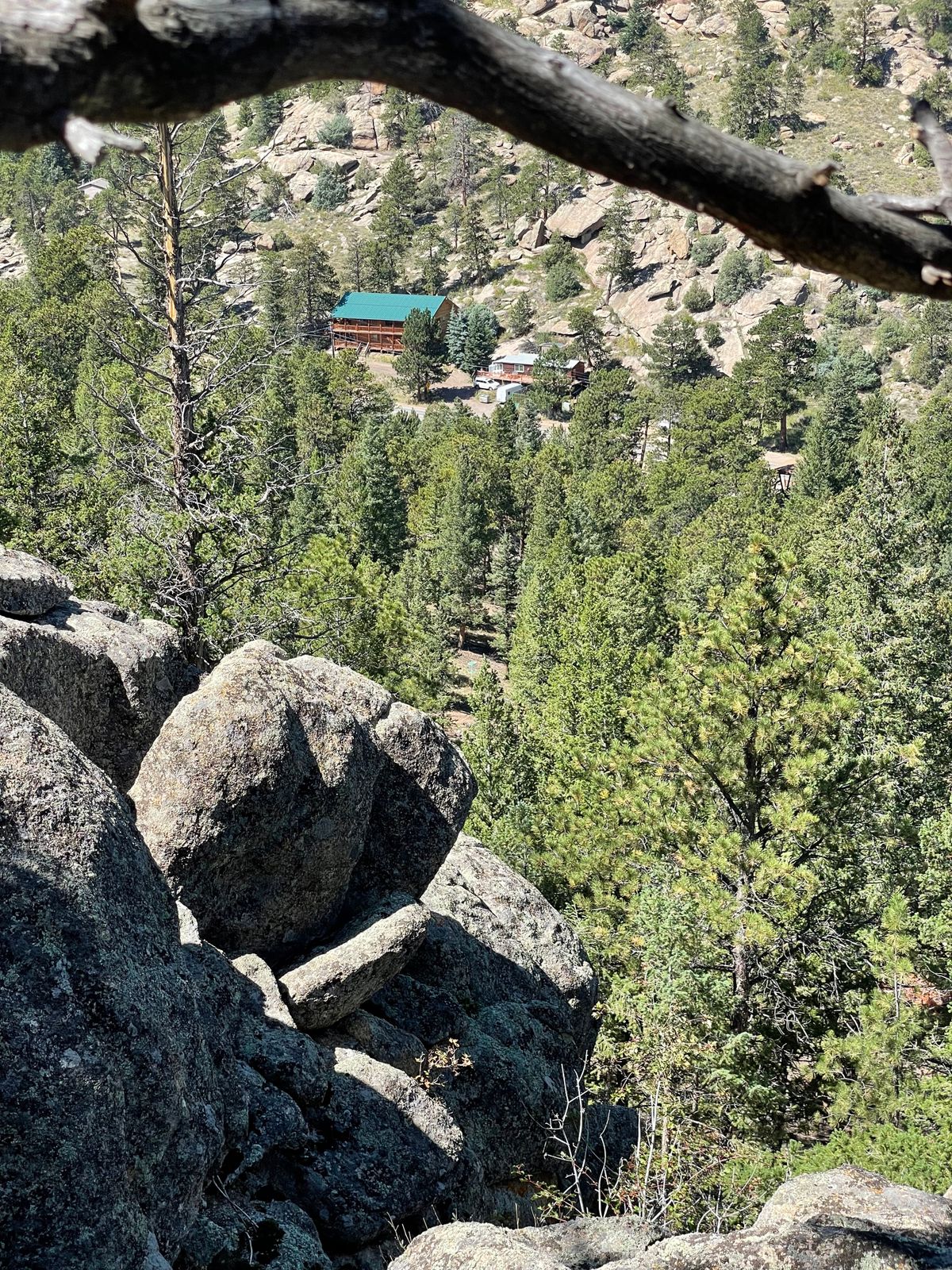 Hole 17 basket from tee box