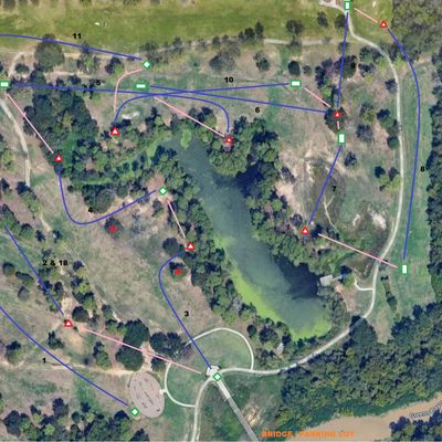 Brock Safari 1.0. Please be aware of other players on the course when playing the safari layout as some of the targets/pads are for different holes vs the main layout.