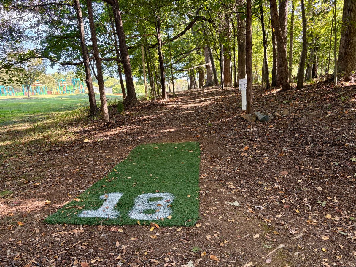 Hole 18 tee