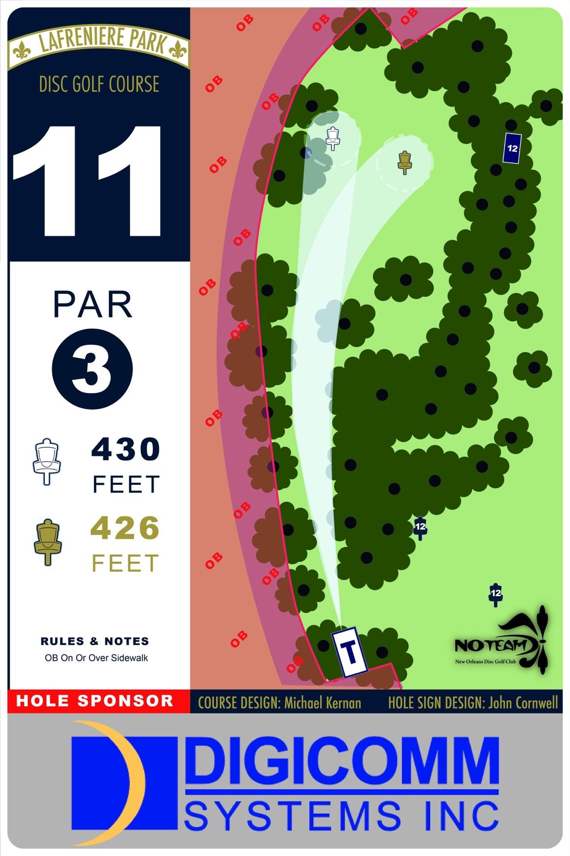 Hole 11 sign