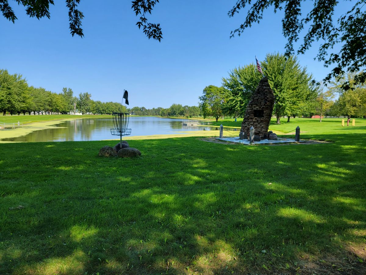 Hole 3's basket. 180ft-longer water carry if you're feeling safari.