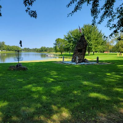 Hole 3's basket. 180ft-longer water carry if you're feeling safari.
