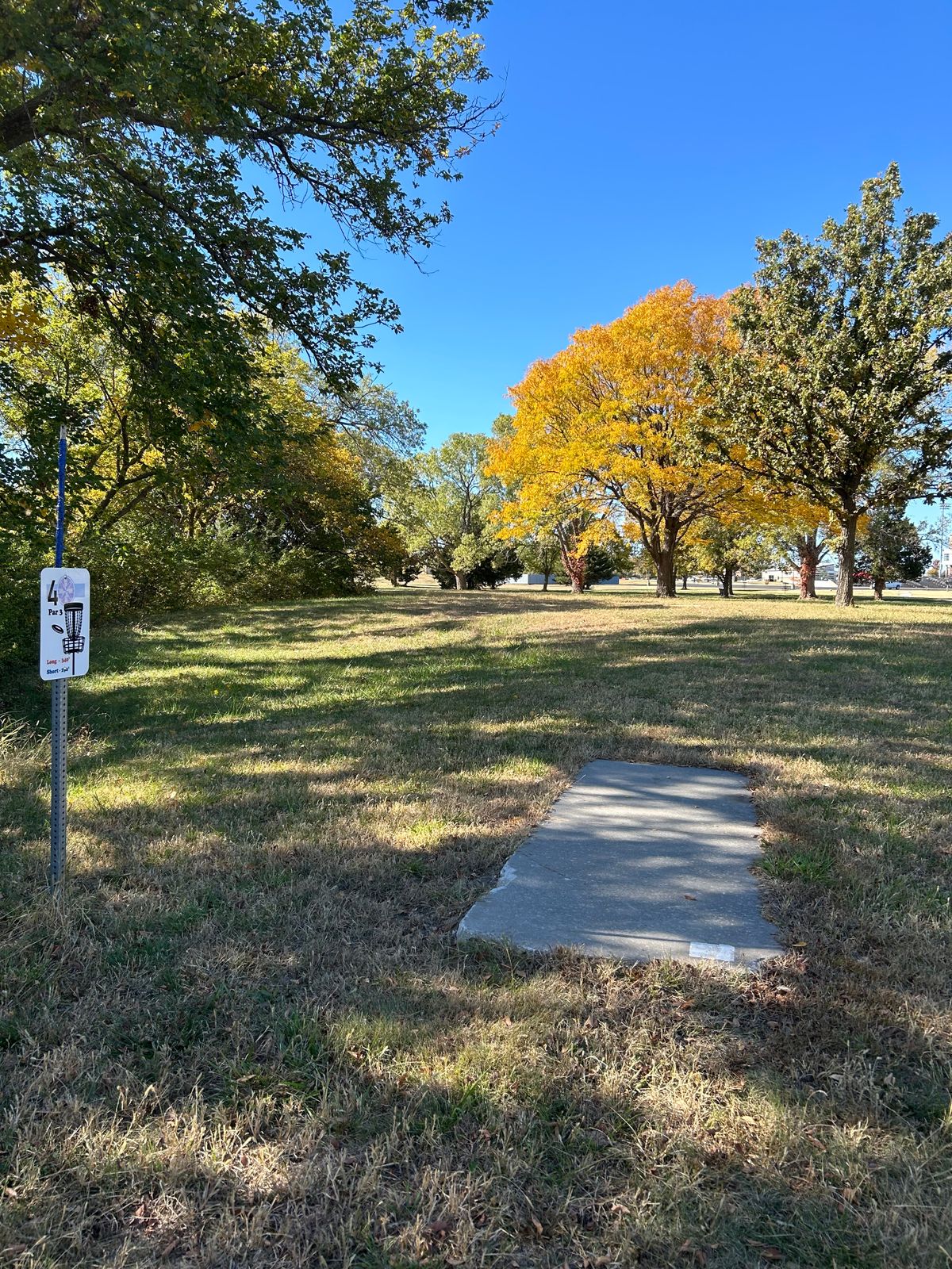 Hole 4 tee