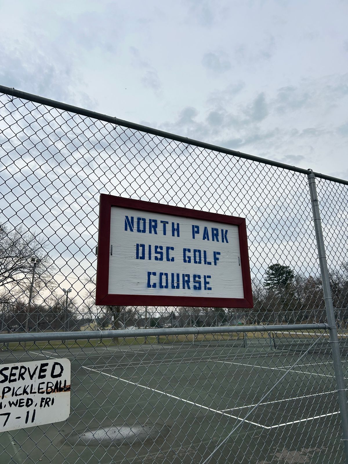 Only signage on entire course