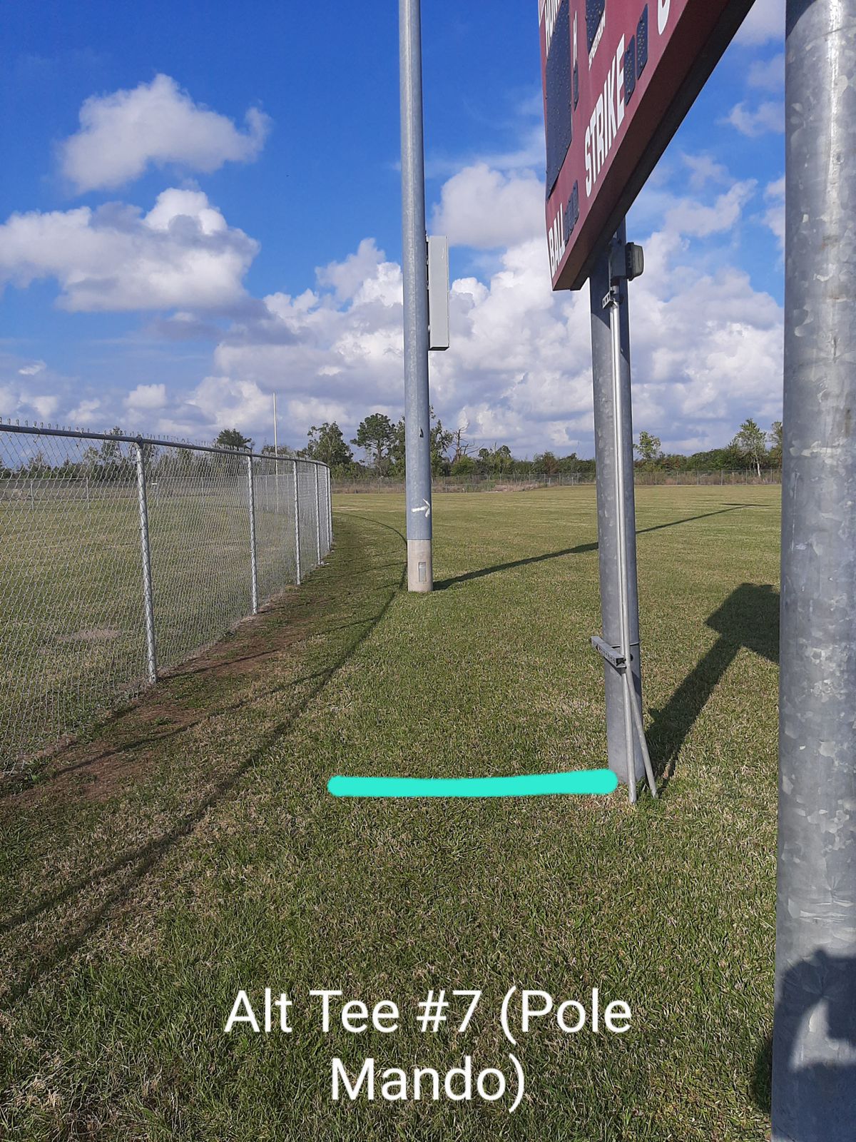 Fence still OB