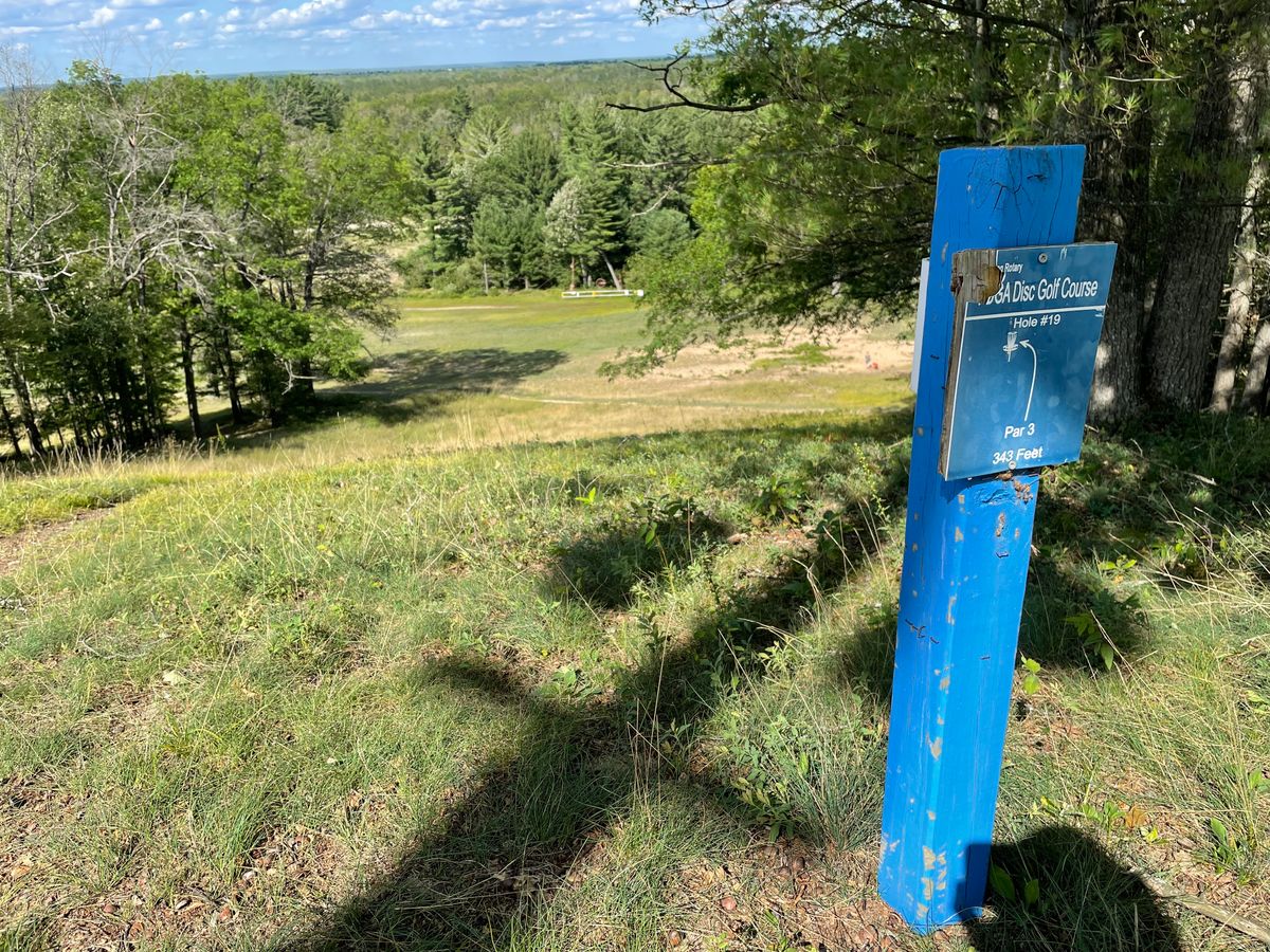 My first toss was 574 feet with my champion terns, I came for the down hill distance not the hole :)