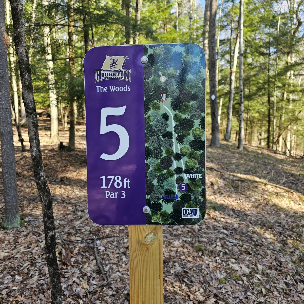 Signage for Hole #5