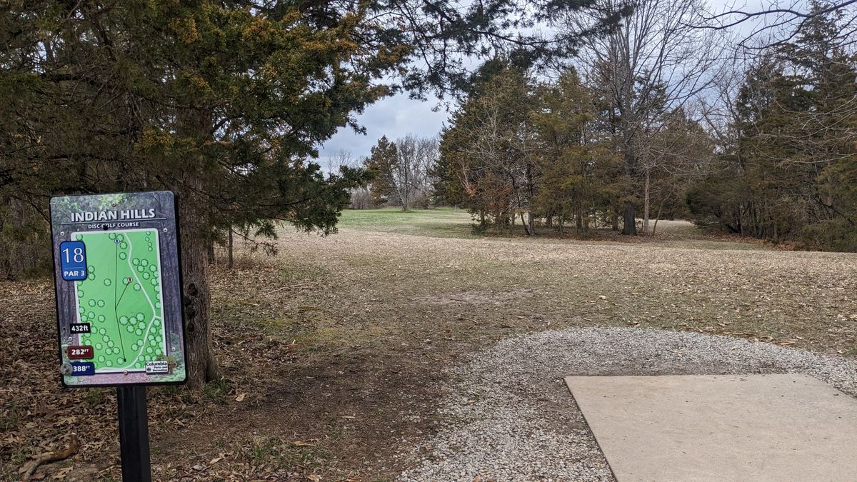 Hole 18 teepad