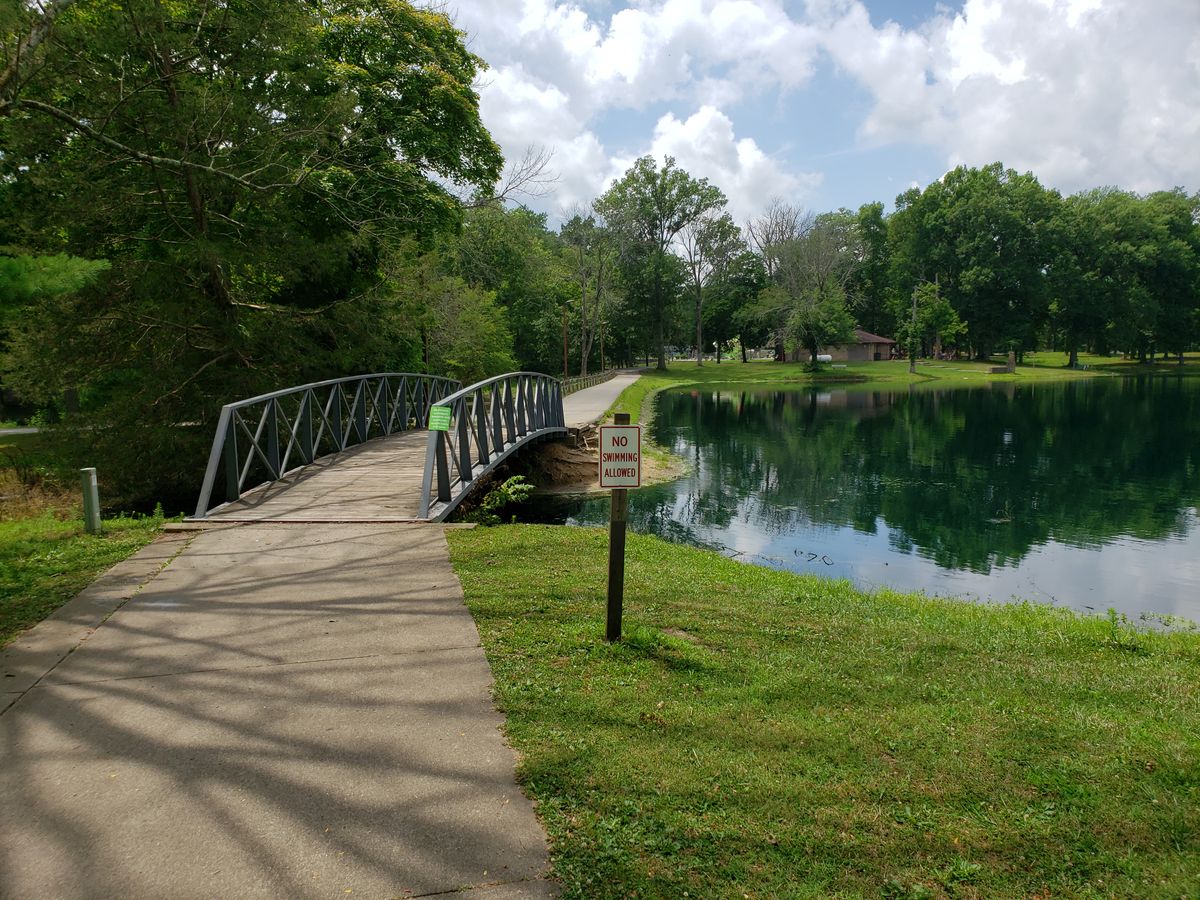Bridge on lake Path to #7 Tees.