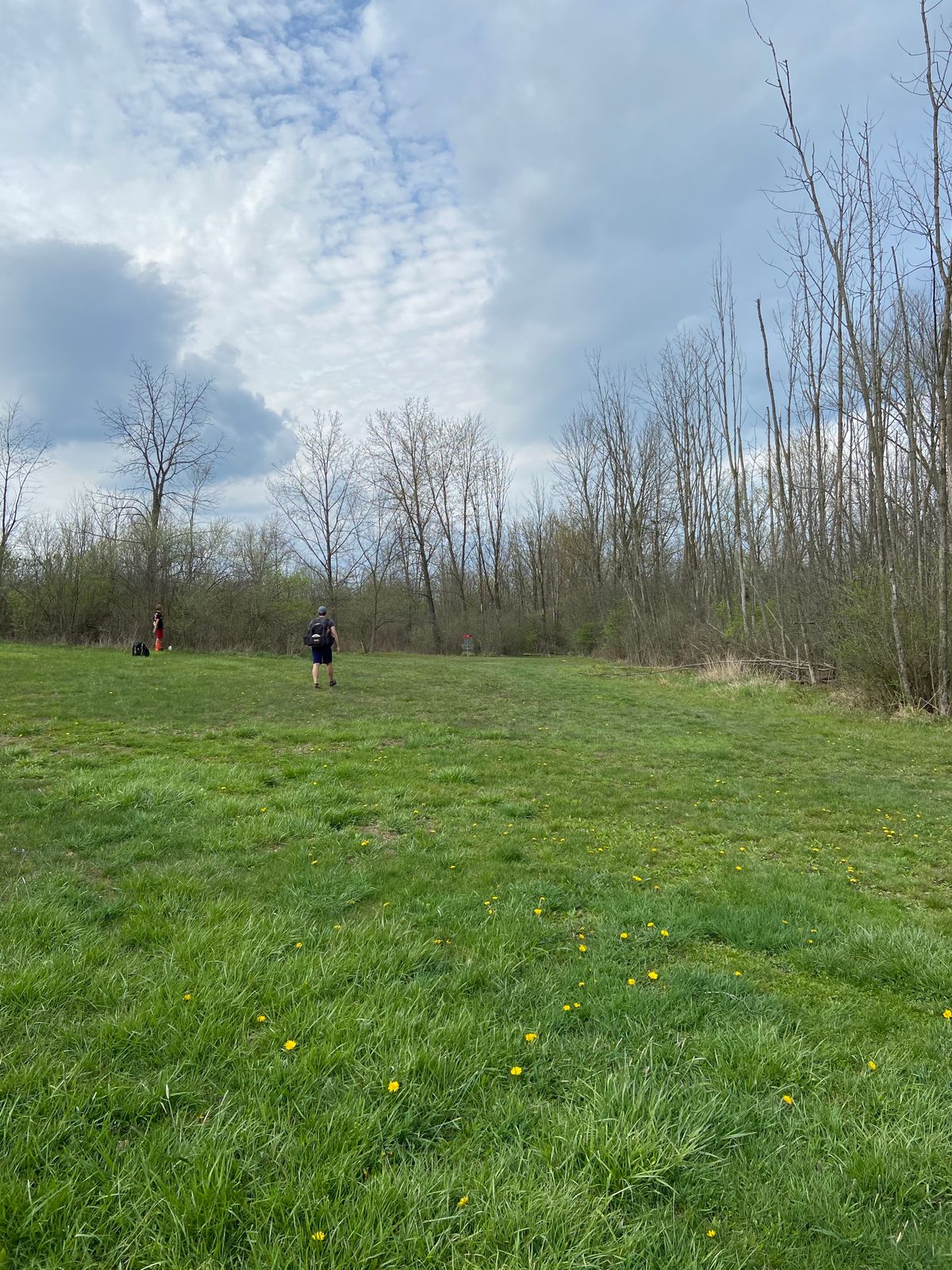 Looking at the pin of hole 2 at the 90 degree dogleg.
