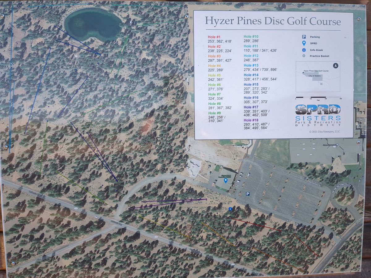 Course layout map