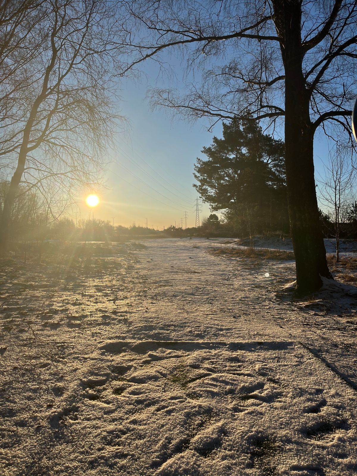 Hål 6 en solig dag i Januari