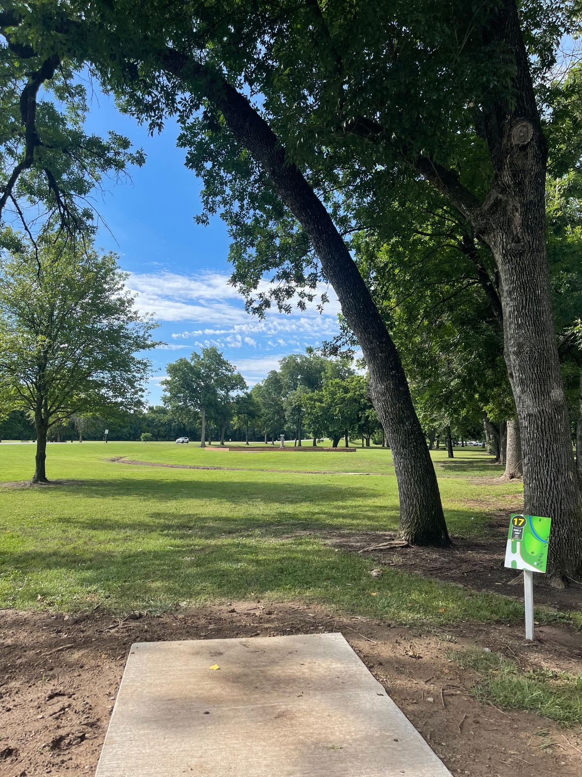 Hole 17 long/short tee pad