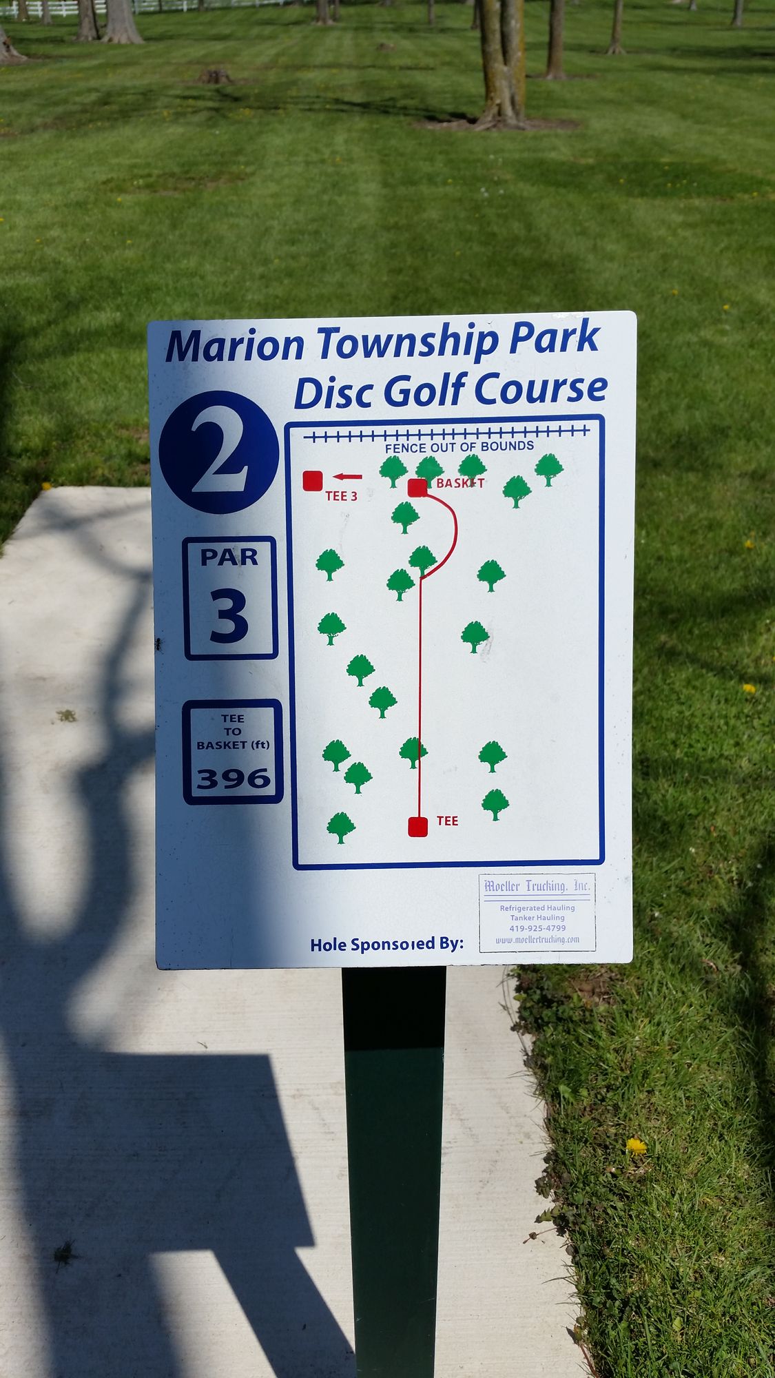Hole two with interesting suggested line.