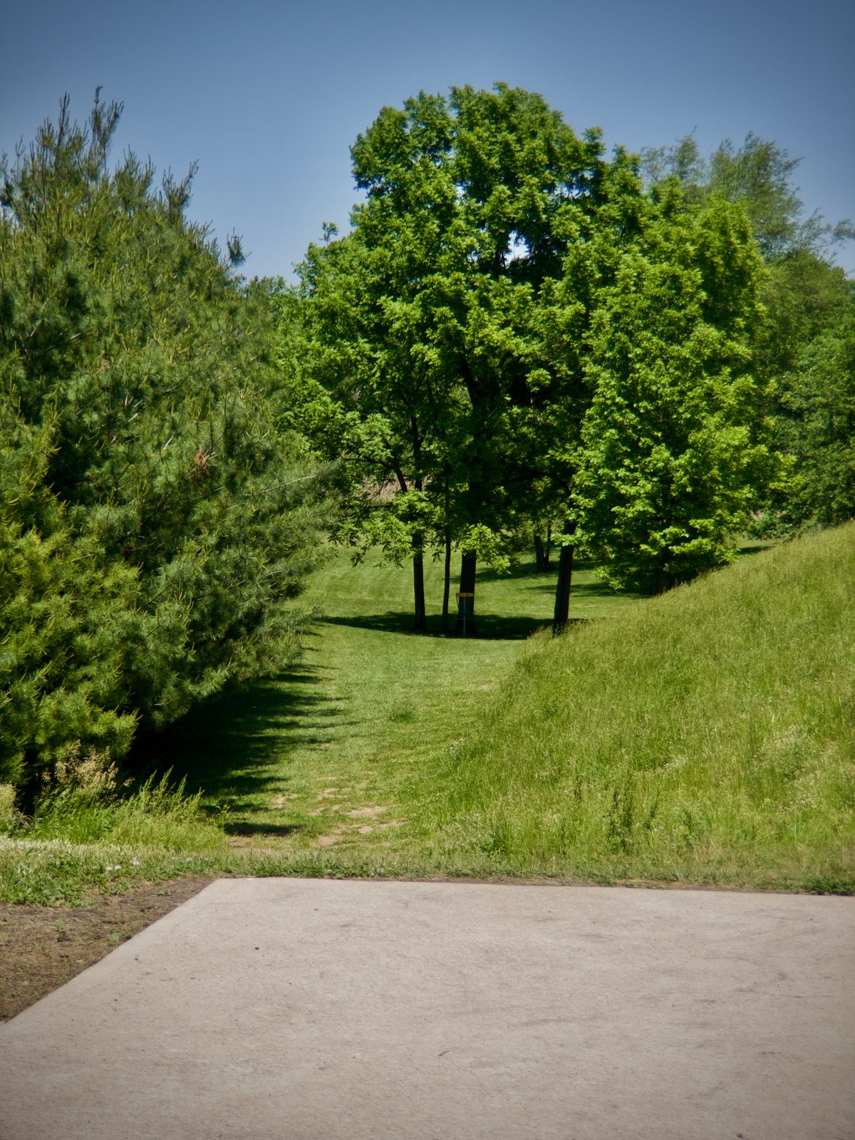 Hole 13 from tee pad.