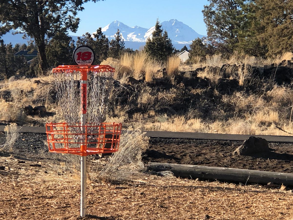 The newly constructed Hole 18 with mountain view to the west.